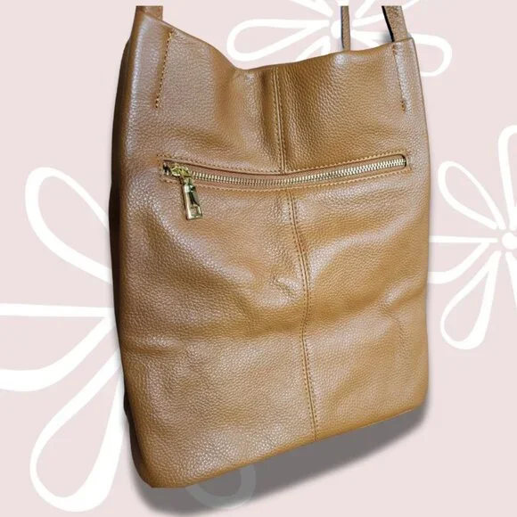 KATTEE Soft Leather Tote Bag Shoulder Bag Brown - Picture 4 of 11